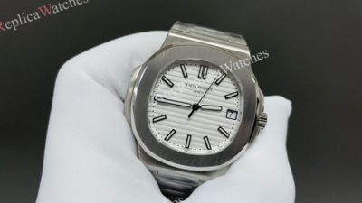 Patek Philippe Nautilus 324  Automatic Movement White Steel Strap White 40*8.3mm Watch